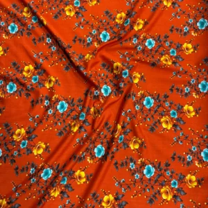 Rust Floral Linen Boski