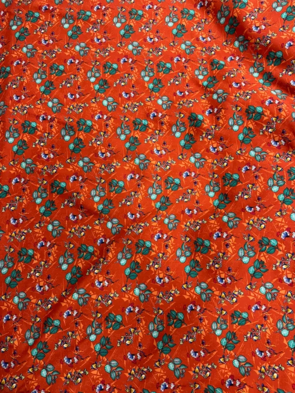Rust Floral Linen Boski