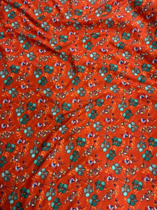 Rust Floral Linen Boski