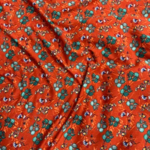 Rust Floral Linen Boski