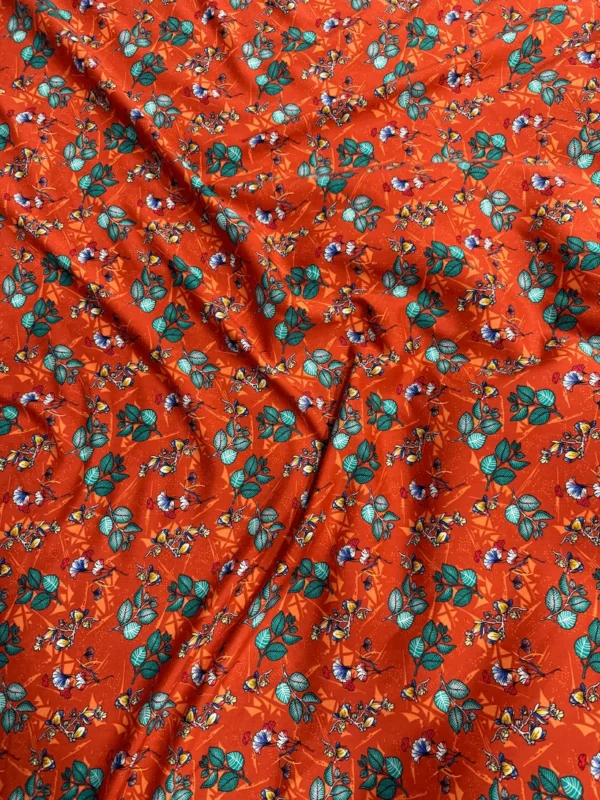 Rust Floral Linen Boski