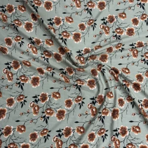 Sage Green Floral Linen Boski