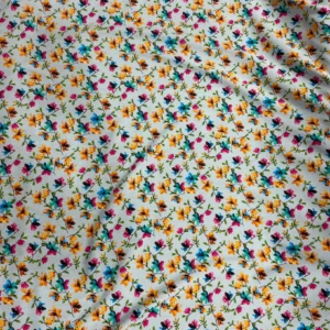 Bluish Grey Floral Linen Boski