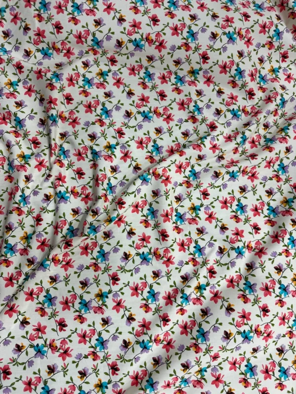 Off White Floral Linen Boski