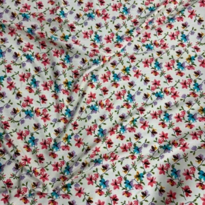 Off White Floral Linen Boski