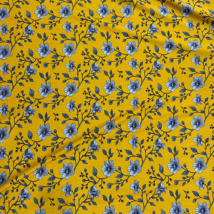 Yellow Floral Linen Boski