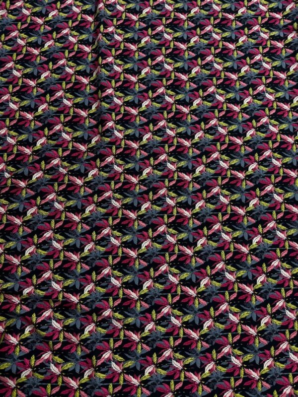 b 1 Black Palm Leaves Linen Boski