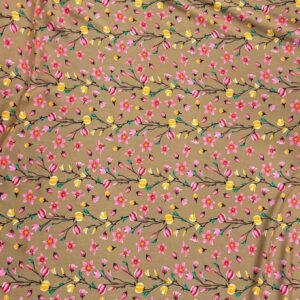 beige 1 Beige Floral Linen Boski