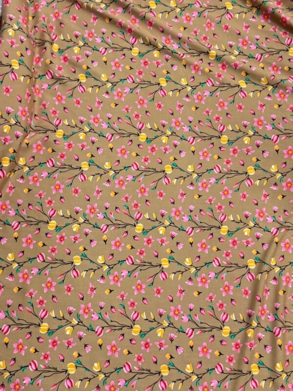 beige 1 Beige Floral Linen Boski