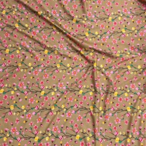 beige 3 Beige Floral Linen Boski