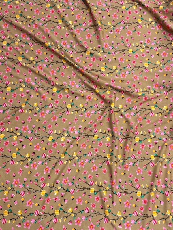 beige 3 Beige Floral Linen Boski