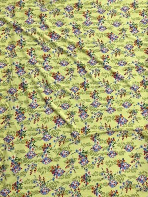 er Pistachio Green Floral Linen Boski