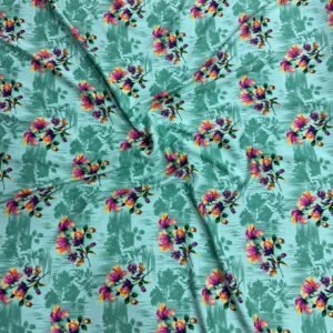 Mint Green Bunch Floral Linen Boski