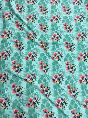 grreen 1 Mint Green Bunch Floral Linen Boski