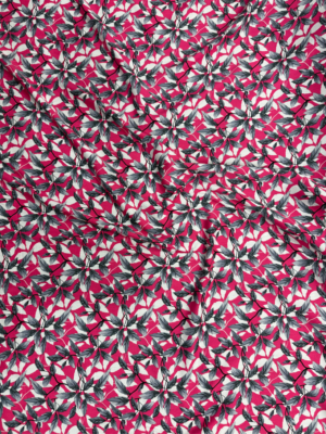 Pink Leaves Linen Boski