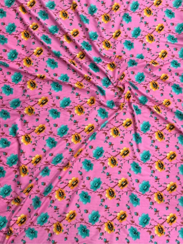 Pink Floral Linen Boski