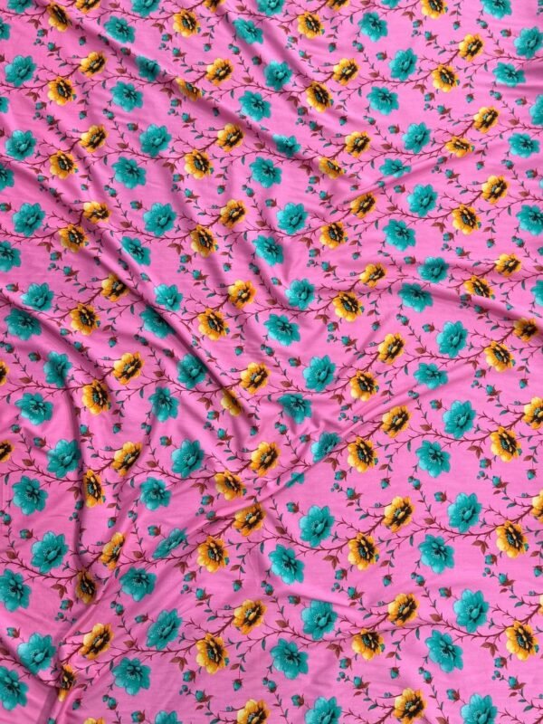 Pink Floral Linen Boski