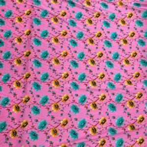 Pink Floral Linen Boski