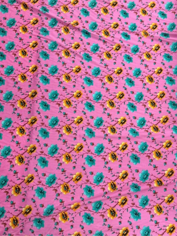Pink Floral Linen Boski