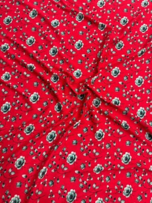red 1 Red Floral Linen Boski